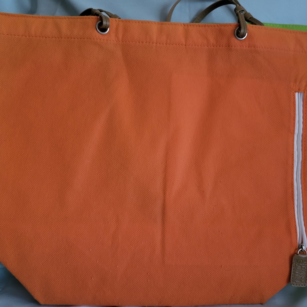 Green and Orange Tote Bag - Picture 2 of 4